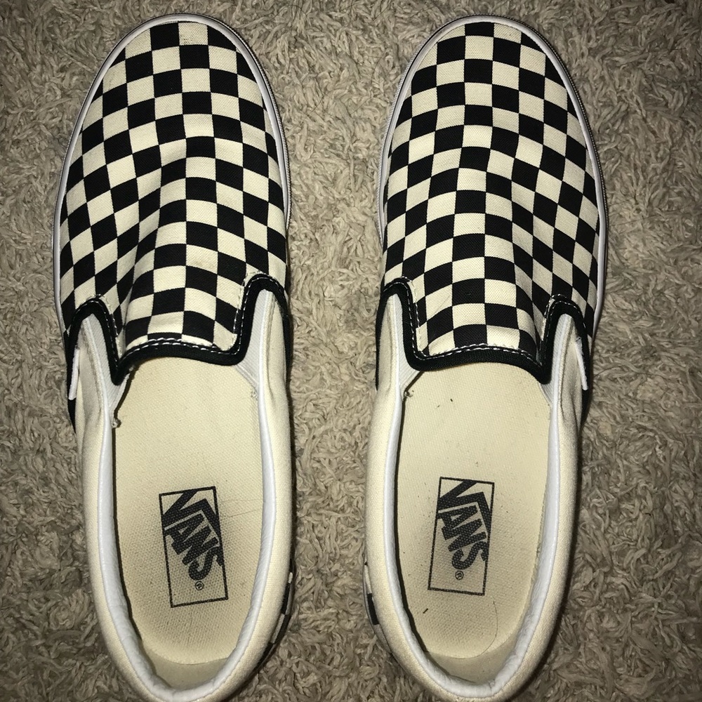 Checkered vans woman’s 11 men’s 9.5